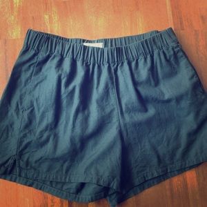 Madewell Pull on Shorts, Black, Medium